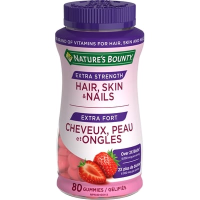 Nature's Bounty Extra Strength Hair, Skin & Nails, Gummies 80 ea, $0.21/1ea