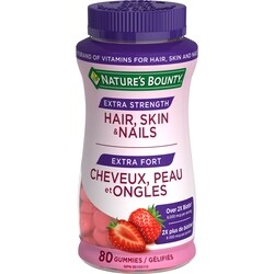 Nature’s Bounty Cheveux, peau et ongles, extra-fort 80 ea, 0,26 $/1ch
