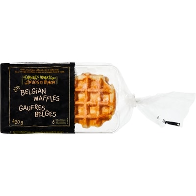 Farmer's Market Waffles 420 g, $1.62/100g