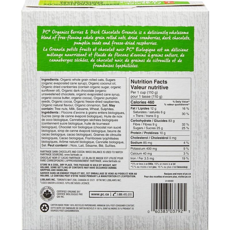 Berries and Dark Chocolate Granola