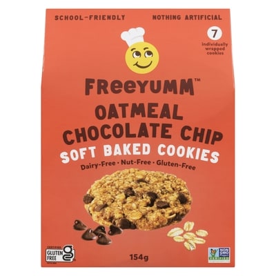 Freeyumm Oatmeal Chocolate Chip Soft Baked Cookies 154 g, $2.92/100g