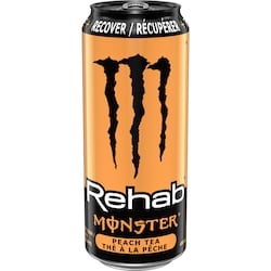 Monster Energy Rehab Thé à la Pêche 458 ml, 0,94 $/100ml