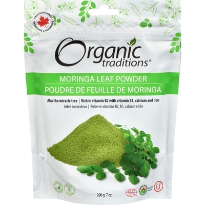 Organic Traditions Moringa Leaf Powder 200 g, $10.00/100g