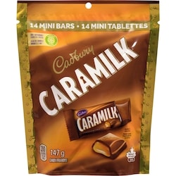 Cadbury CARAMILK Chocolatey Candy Minis, 100% sustainably sourced cocoa 147 g, $4.42/100g