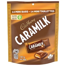 Cadbury CARAMILK Minis, chocolat au caramel, cacao 100% durable 147 g, 4,42 $/100g