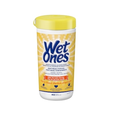 Wet Ones Antibacterial Hand Wipes, Citrus Scent Wet Wipes 1 ea, $4.99/1ea