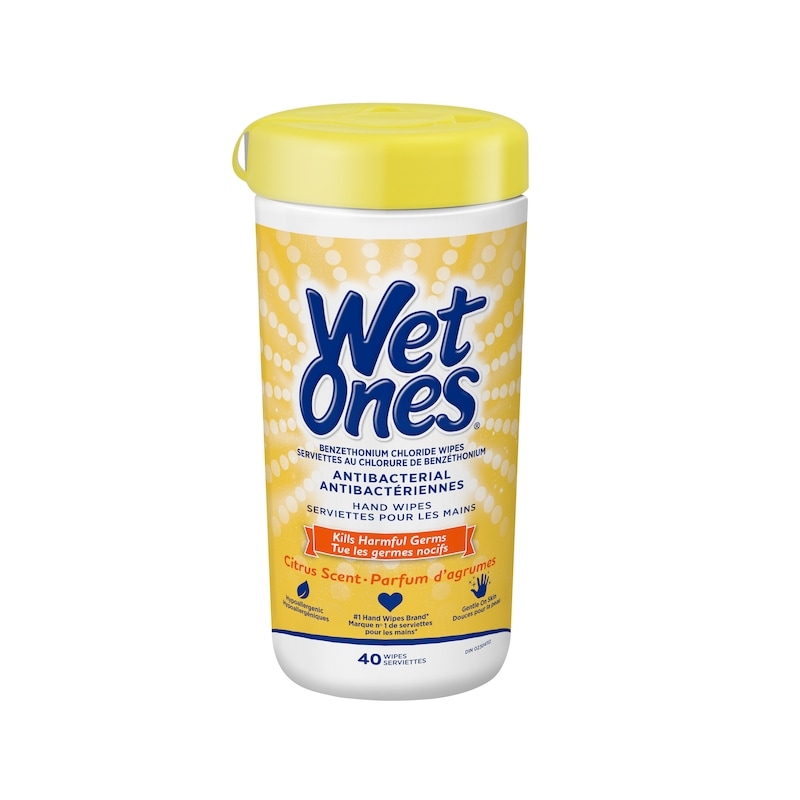 Antibacterial Hand Wipes, Citrus Scent Wet Wipes