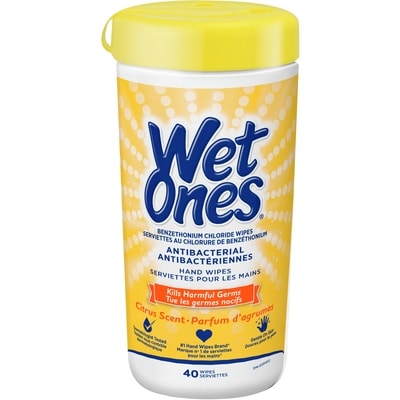 Wet Ones Antibacterial Hand Wipes, Citrus Scent Wet Wipes 1 ea, $4.99/1ea