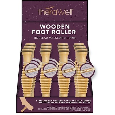 Therawell Rouleau masseur en bois 1 ea, 9,00 $/1ch
