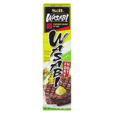 S&B Pàte De Raifort Avec Wasabi Japonais Fort 43 g, 6,49 $/100g
