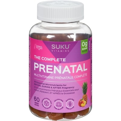 SUKU Multivitamine prénatale complète 60 ea, 0,53 $/1ch