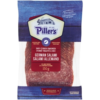 Pillers Dry Cured Smoked German Salami 150 g, $2.33/100g