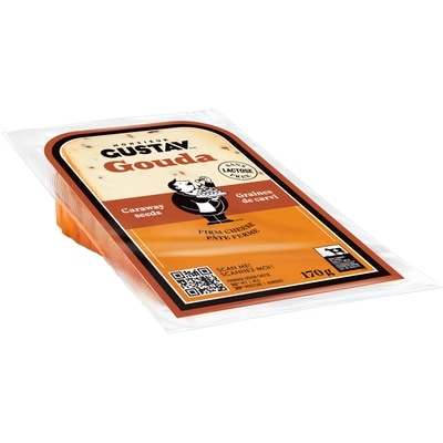 Monsieur Gustav Fromage Gouda Graines de Carvi  170 g, 3,53 $/100g