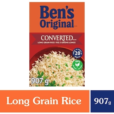 Ben’s CONVERTED riz étuvé à long grain 907 g, 0,77 $/100g