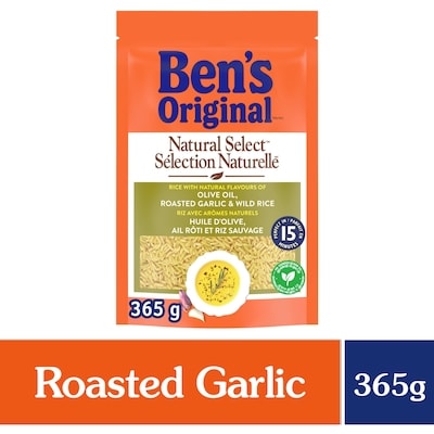 Ben’s SÉLECTION NATURELLE huile d'olive, ail rôti et riz sauvage 365 g, 1,37 $/100g