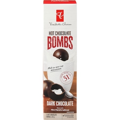 le Choix du Président Bombes pour chocolat chaud  90 g, 5,54 $/100g