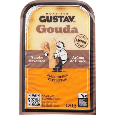 Monsieur Gustav Fromage Gouda fumé 170 g, 4,70 $/100g