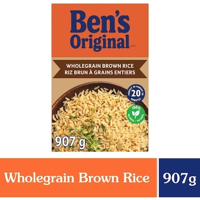 Bens Whole Grain Brown Rice 907 g, $0.77/100g