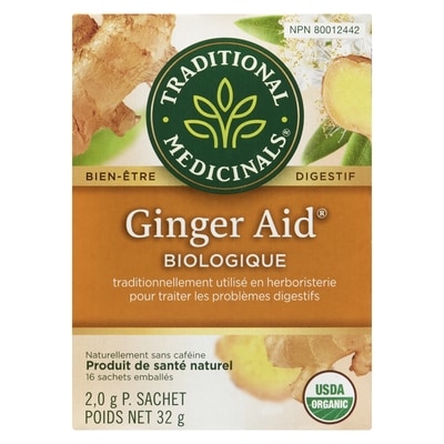 Ginger Aid Biologique Sachets Emballés