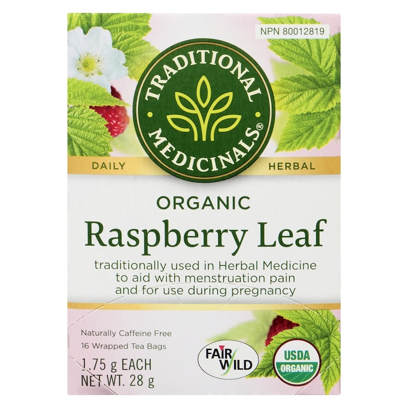 Raspberry Leaf Organic Wrapped Tea Bags