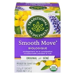 Traditional Medicinals Smooth Move Original Avec Séné Biologique Sachets Emballés 16 ea, 0,39 $/1ch
