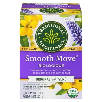 Traditional Medicinals Smooth Move Original Avec Séné Biologique Sachets Emballés 16 ea, 0,34 $/1ch