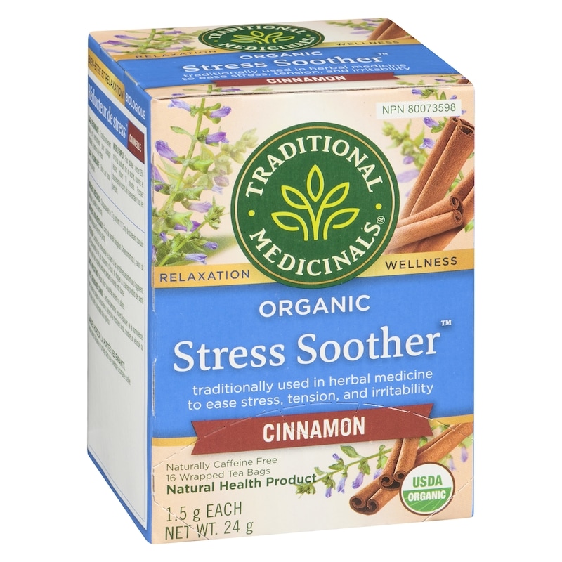 Stress Soother Cinnamon Organic Wrapped Tea Bags