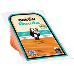 Monsieur Gustav Mild Gouda 350 g, $3.71/100g