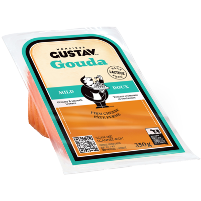 Monsieur Gustav Mild Gouda 350 g, $3.43/100g