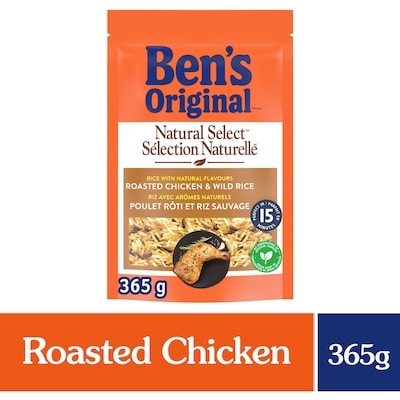 Ben’s SÉLECTION NATURELLE plat d'accompagnement au poulet rôti et riz sauvage 365 g, 1,37 $/100g