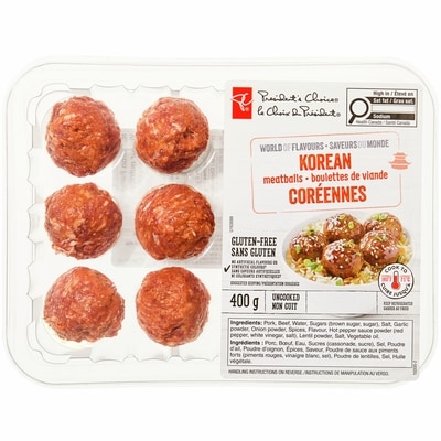 le Choix du Président Boulettes de viande coréennes Saveurs du monde 400 g, 2,50 $/100g