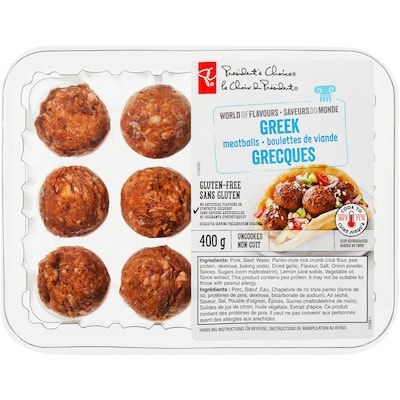 le Choix du Président Boulettes de viande grecques Saveurs du monde 400 g, 2,50 $/100g