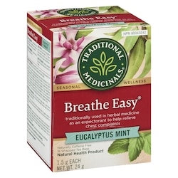 Traditional Medicinals Breathe Easy Eucalyptus Mint Wrapped Tea
