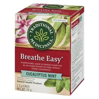 Breathe Easy Eucalyptus Mint Wrapped Tea Bags