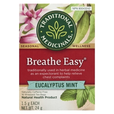 Breathe Easy Eucalyptus Mint Wrapped Tea Bags