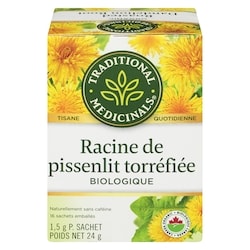 Traditional Medicinals Racine De Pissenlit Torréfiée Biologique Sachets Emballés 16 ea, 0,39 $/1ch