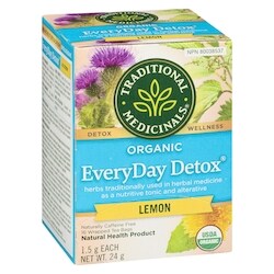 Traditional Medicinals Everyday Detox Lemon Organic Wrapped Tea