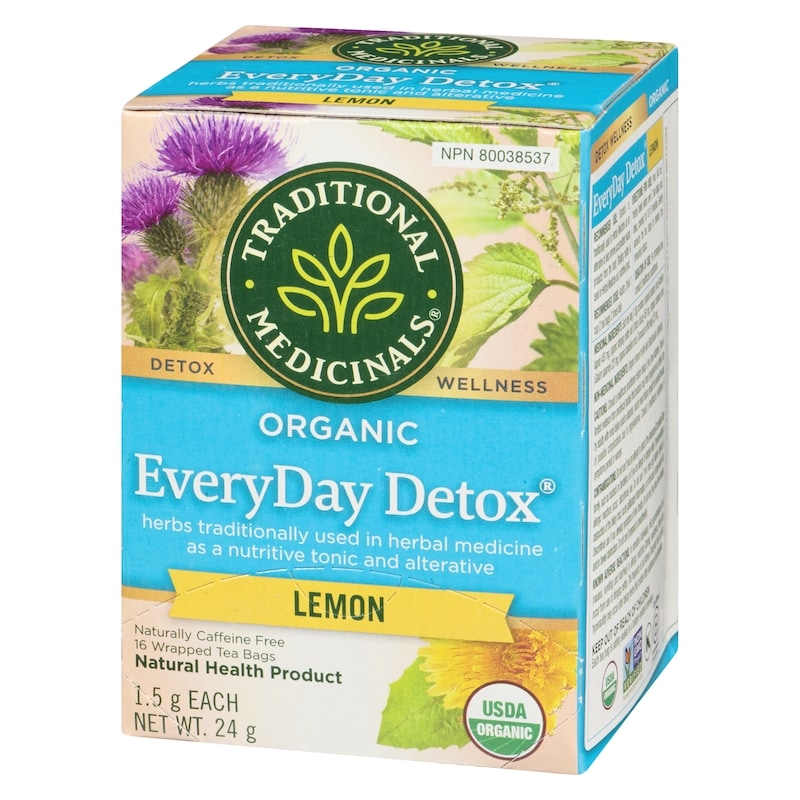 Everyday Detox Lemon Organic Wrapped Tea Bags