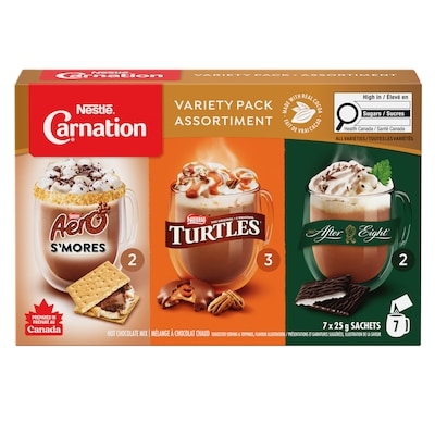 Carnation Variety Pack Hot Chocolate 175 g, $3.14/100g