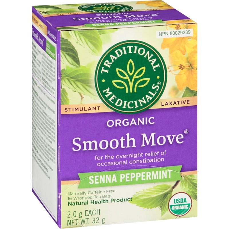 Smooth Move Senna Peppermint Organic Wrapped Tea Bags