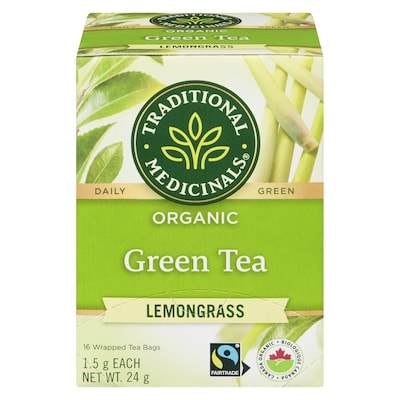 Traditional Medicinals Lemongrass Organic Green Tea 16 ea, $0.44/1ea