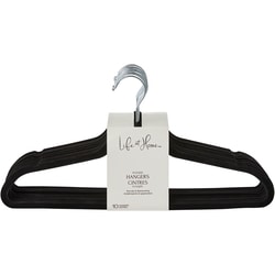 Flocked Hangers Black