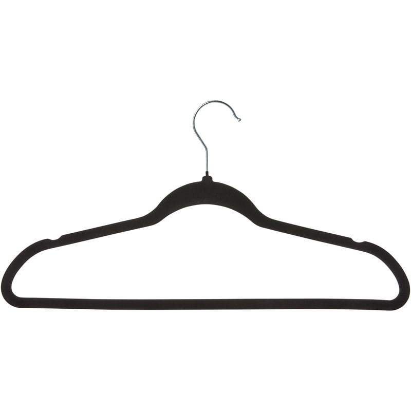 Flocked Hangers Black