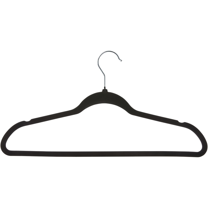 Flocked Hangers Black