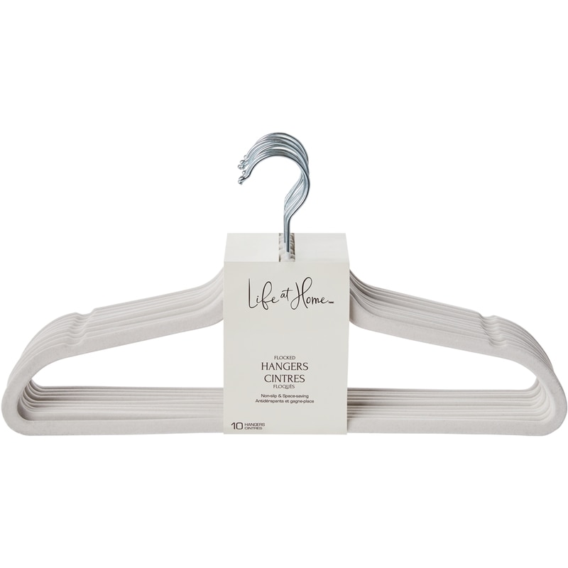 Flocked Hangers Beige 