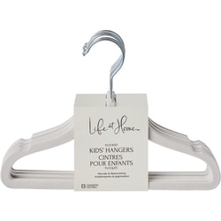 Life at Home Flocked Kids' Hangers 8x1.0 ea, $0.88/1ea