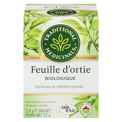Traditional Medicinals Feuille D'Ortie Biologique Sachets Emballés 16 ea, 0,44 $/1ch