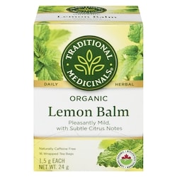 Lemon Balm Organic Wrapped Tea Bags