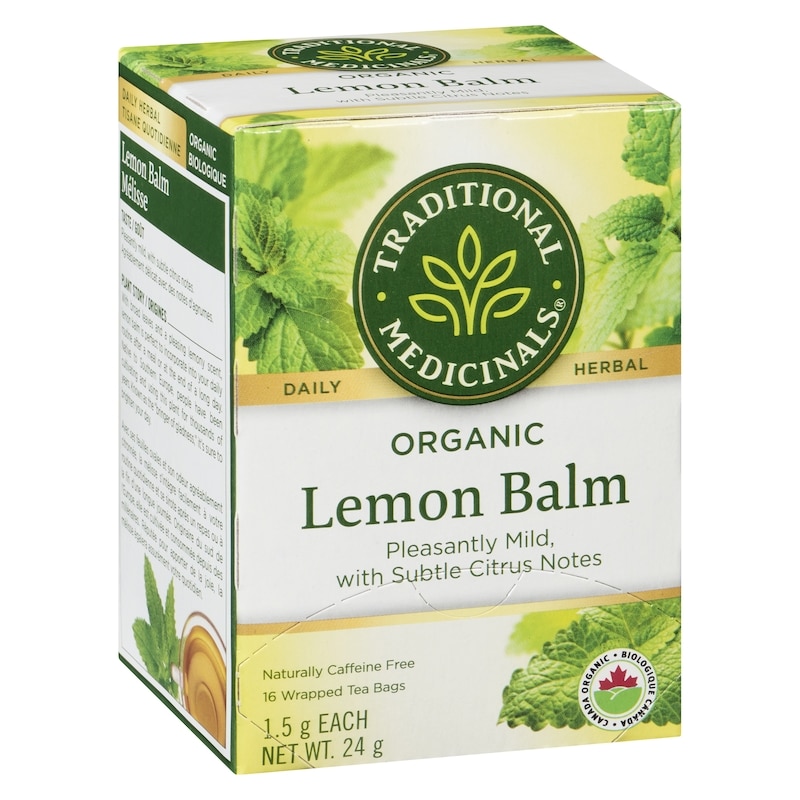 Lemon Balm Organic Wrapped Tea Bags