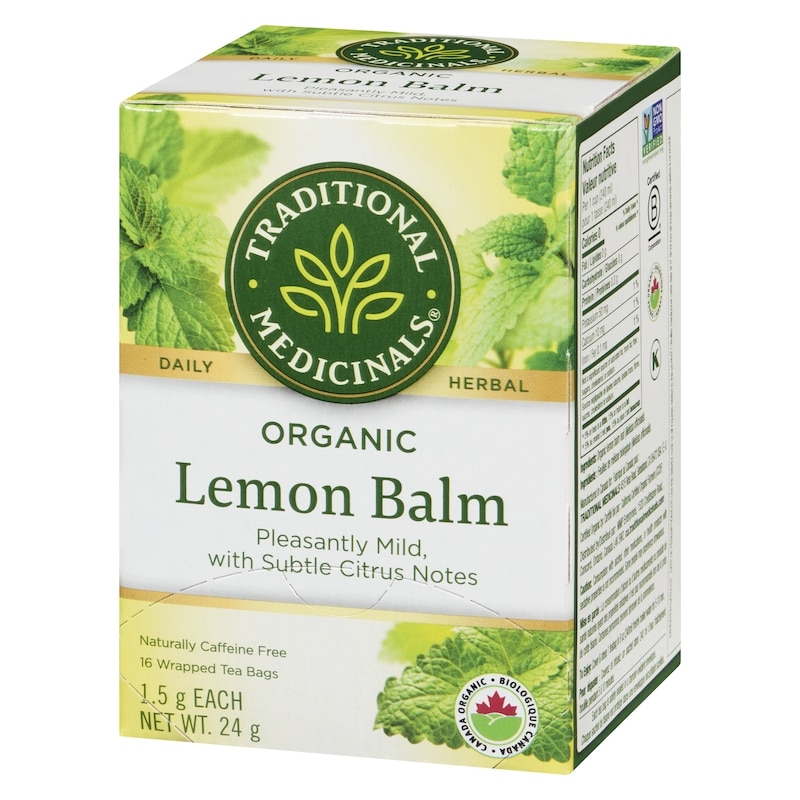 Lemon Balm Organic Wrapped Tea Bags